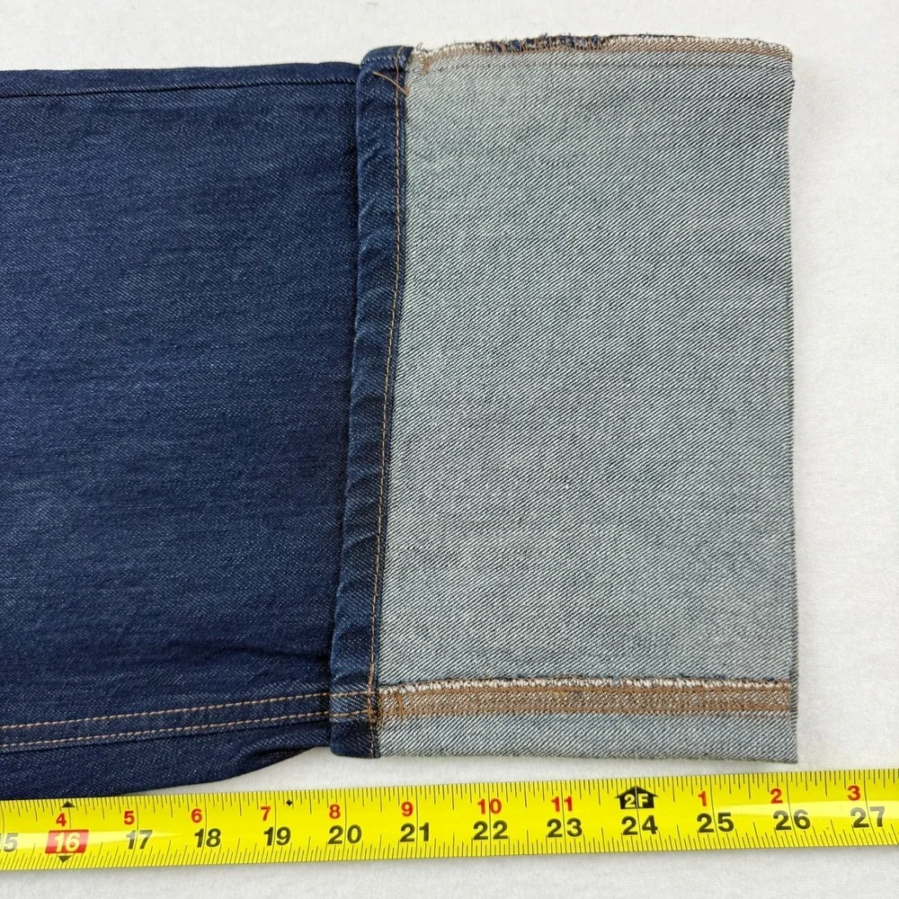 NWOT Kate Spade Target Womens Wide Leg Cuffed High Rise Denim Crop Jeans Size 12